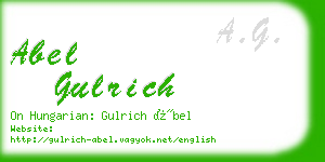 abel gulrich business card